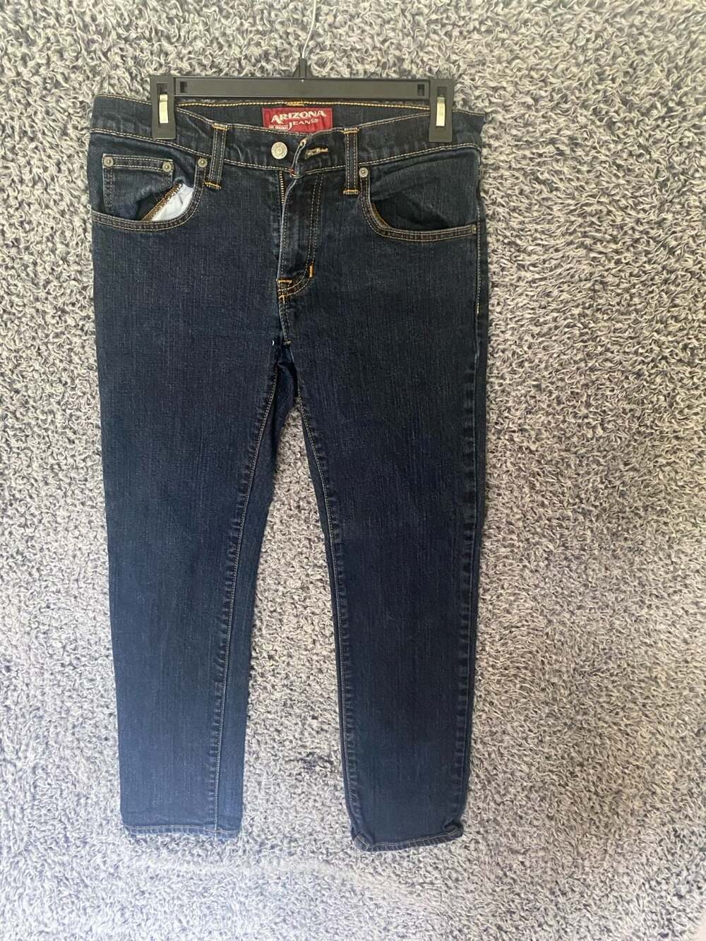 Arizona Jean Co. Mens Dark Wash Skinny Fit Denim Jeans 30x30